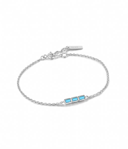 Ania Haie  Turquoise Bar Bracelet Silver